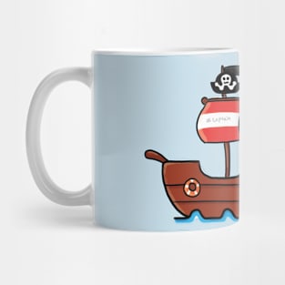 Cute pirate ship Mug